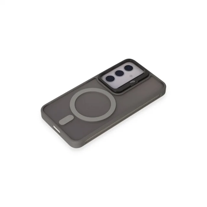BUĞZ Joko Samsung Galaxy S24 Flet Lens Magsafe Kapak - Gri
