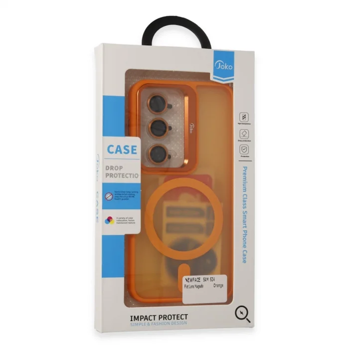 BUĞZ Joko Samsung Galaxy S24 Flet Lens Magsafe Kapak - Gri