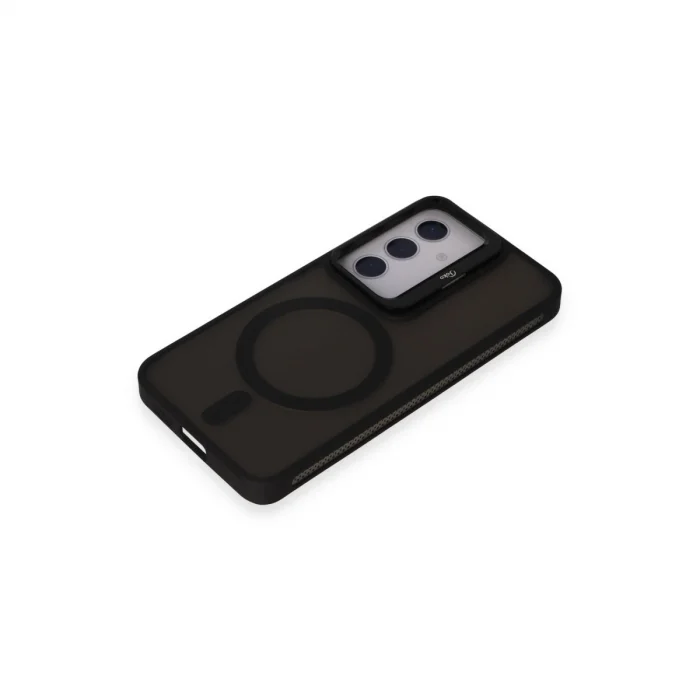 BUĞZ Joko Samsung Galaxy S24 Flet Lens Magsafe Kapak - Siyah