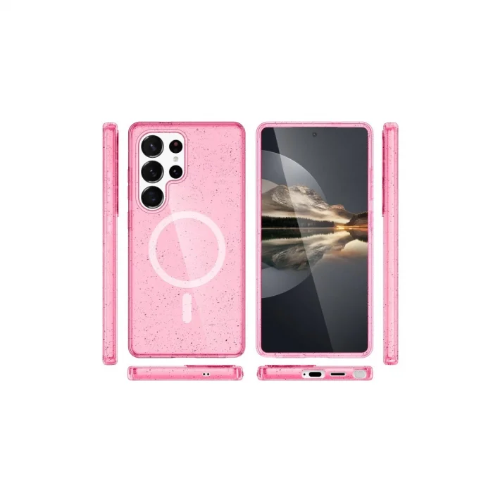 BUĞZ Joko Samsung Galaxy S24 Ultra Kılıf  Magsafe Kapak - Pembe