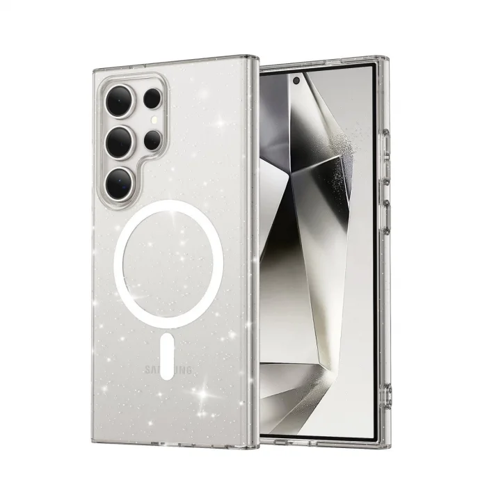 BUĞZ Joko Samsung Galaxy S24 Ultra Kılıf  Magsafe Kapak - Şeffaf