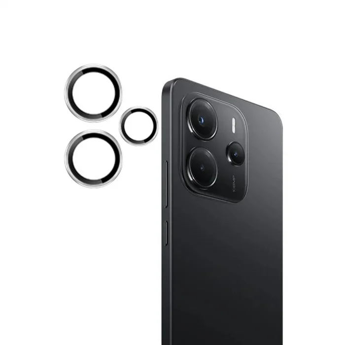 BUĞZ Joko Xiaomi Redmi Note 14 4g Pvd Metal Kamera Lens - Gümüş