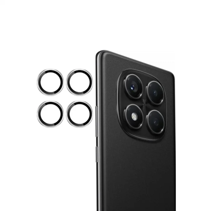 BUĞZ Joko Xiaomi Redmi Note 14 Pro 4g Pvd Metal Kamera Lens - Gümüş
