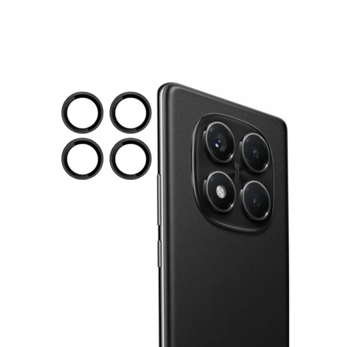 BUĞZ Joko Xiaomi Redmi Note 14 Pro 4g Pvd Metal Kamera Lens - Siyah