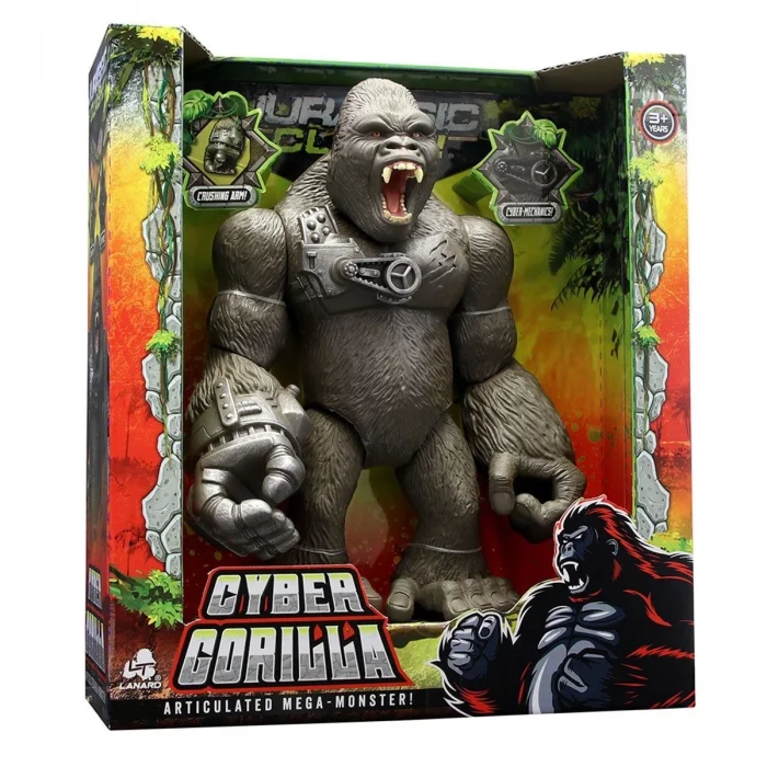  Jurassic Clash Mega Canavar Siber Goril Figürü