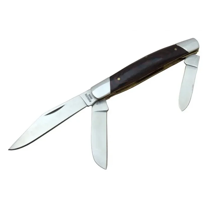 BUĞZ K-15 Falkon Üç Ağızlı / Üçlü Çakı 18 Cm - Ahşap Saplı, Manuel