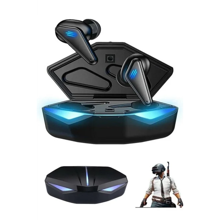 BUĞZ K-55 True Kablosuz Oyuncu Kulaklığı Işıklı Kulakiçi Bluetooth Kulaklık 5.0