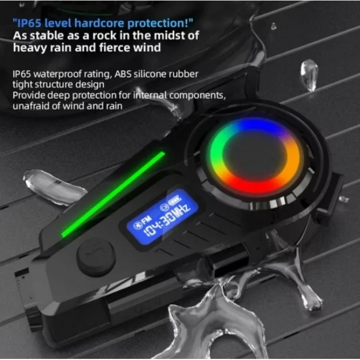 BUĞZ K19 Kameralı Motosiklet Kask Bluetooth Kulaklık Su Geçirmez Intercom Radyolu Hafıza Kartlı