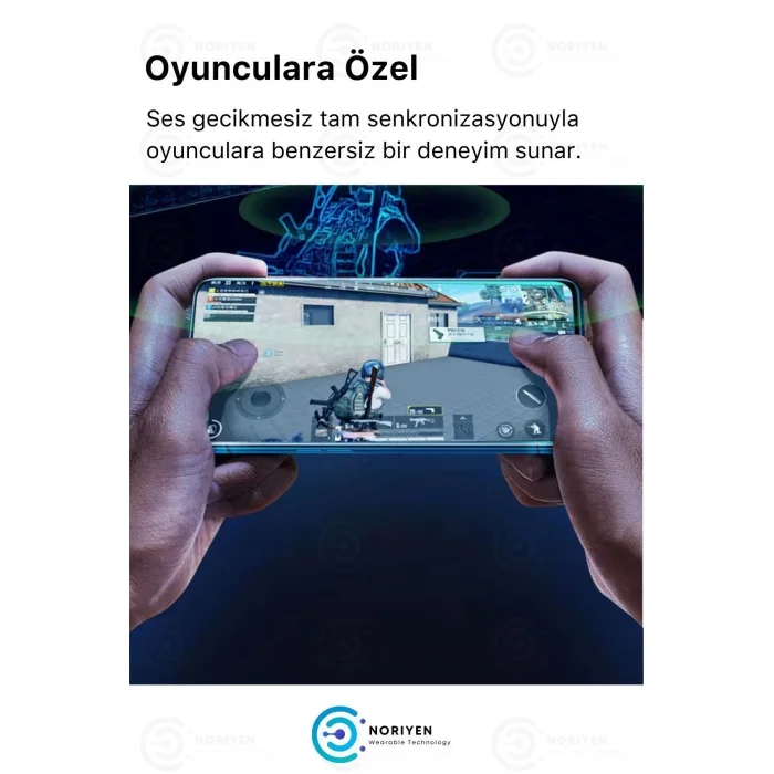  K55 Tws Pro Oyuncu Kulaklığı 3D Stereo Ses Extra Bass Işıklı Mikrofonlu Bluetooth Kablosuz Kulaklık