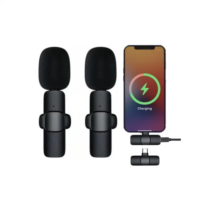 BUĞZ K9 Type-c Uyumlu Mikrofon - Siyah