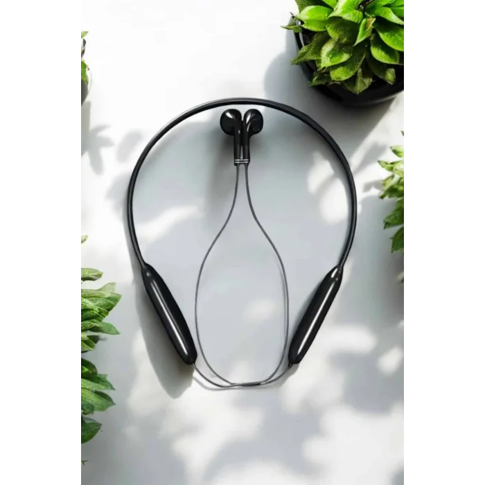 BUĞZ Kablolu Boyun Askılı Dijital Göstergeli Bluetooth Kulaklığı 60 Saat - BUĞZ