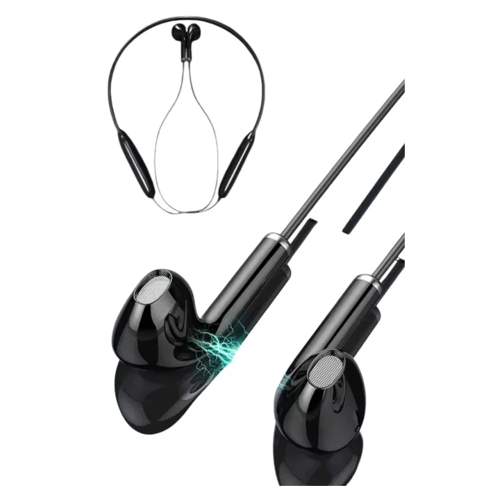  Kablolu Kulak İçi Bluetooth Kulaklık 100 Saat ANC Özellikli Boyun Bantlı