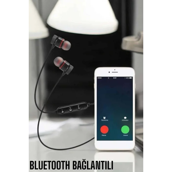 BUĞZ Kablolu Mıknatıslı Sport Kulaklık Bluetooth Bağlantılı