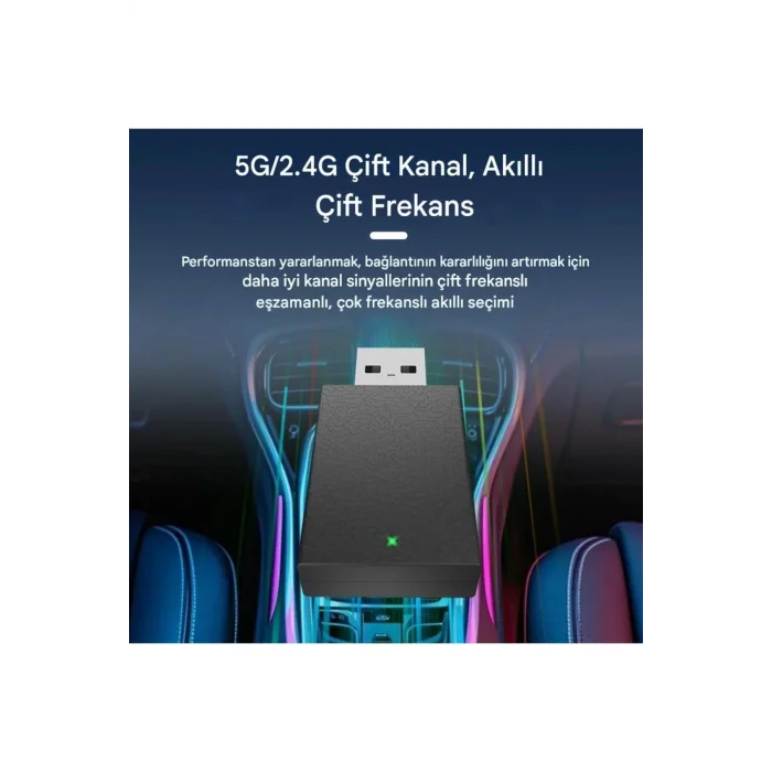 BUĞZ Kablosuz Android Auto/Car Play USB Dongle Cihazı