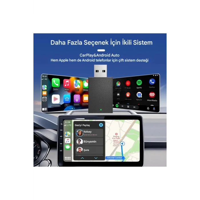 BUĞZ Kablosuz Android Auto/Car Play USB Dongle Cihazı ( BUĞZ )