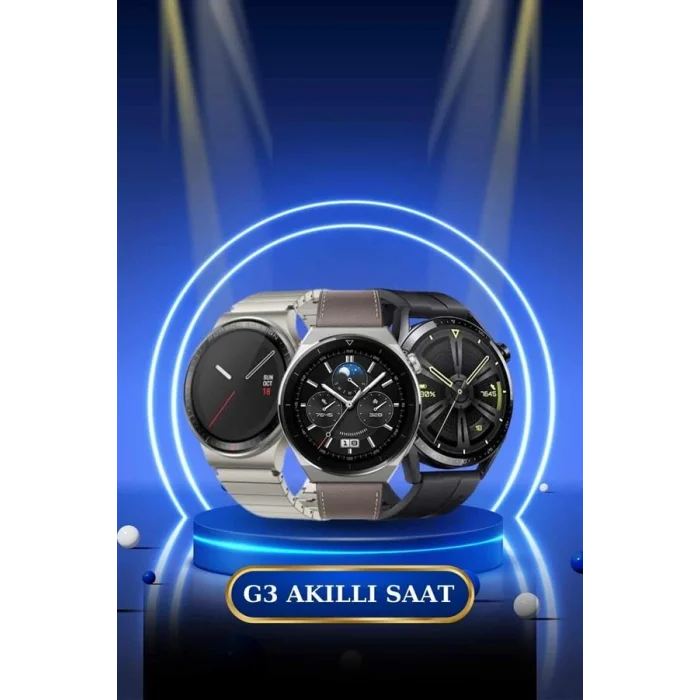 BUĞZ Kablosuz Bluetooth Bağlantılı Kulaklık ve Dokunmatik Ekran Akıllı Saat Arama Cevaplama