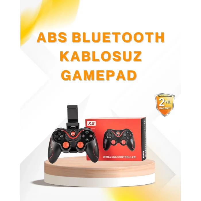  Kablosuz Bluetooth Gamepad PC Android TV Uyumlu Oyun Kumandası