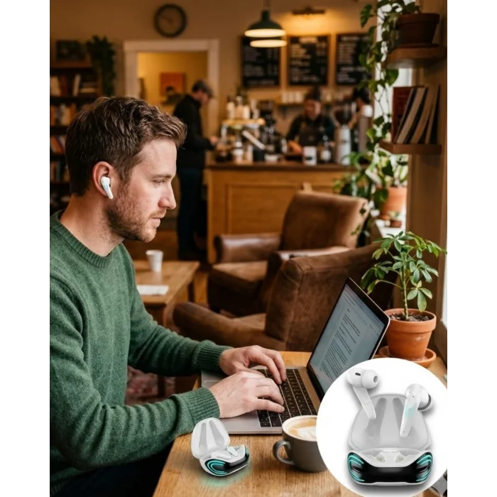 BUĞZ Kablosuz Bluetooth Gaming Kulaklık iPhone 12 iPhone 14 Samsung S22 Redmi Note 11 Uyumlu