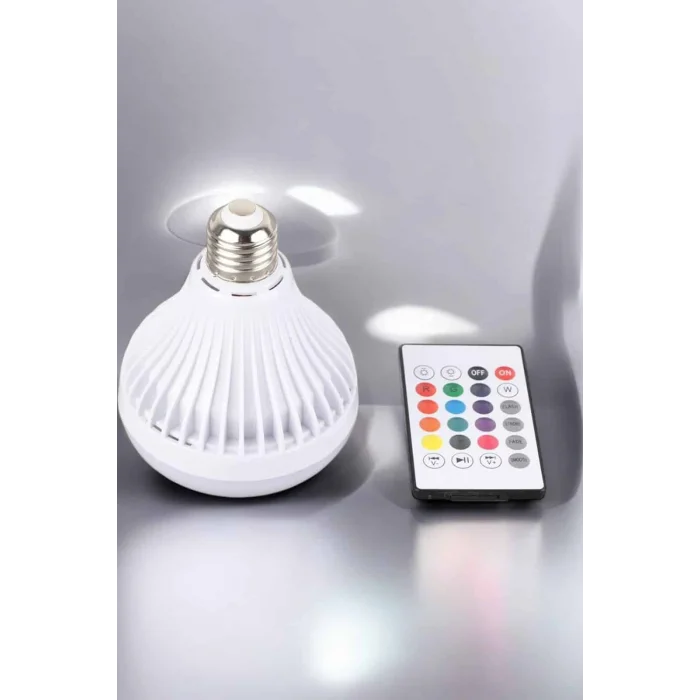 BUĞZ Kablosuz Bluetooth Hoparlör Led Lamba - BUĞZ