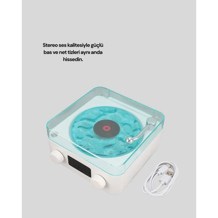 BUĞZ Kablosuz Bluetooth Hoparlör MAVİ - BUĞZ