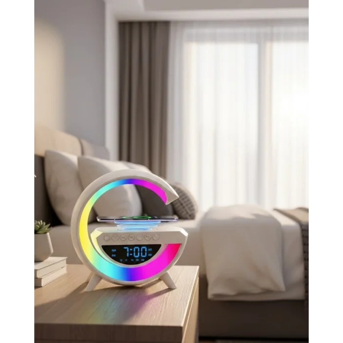 BUĞZ Kablosuz Bluetooth Hoparlör RGB Aydınlatmalı Çoklu Medya Destekli