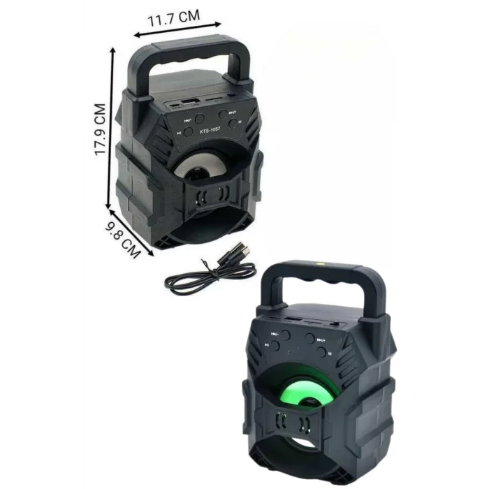  Kablosuz Bluetooth Hoparlör Ses Bombası RGB Işıklı Taşınabilir Yüksek Ses Kaliteli