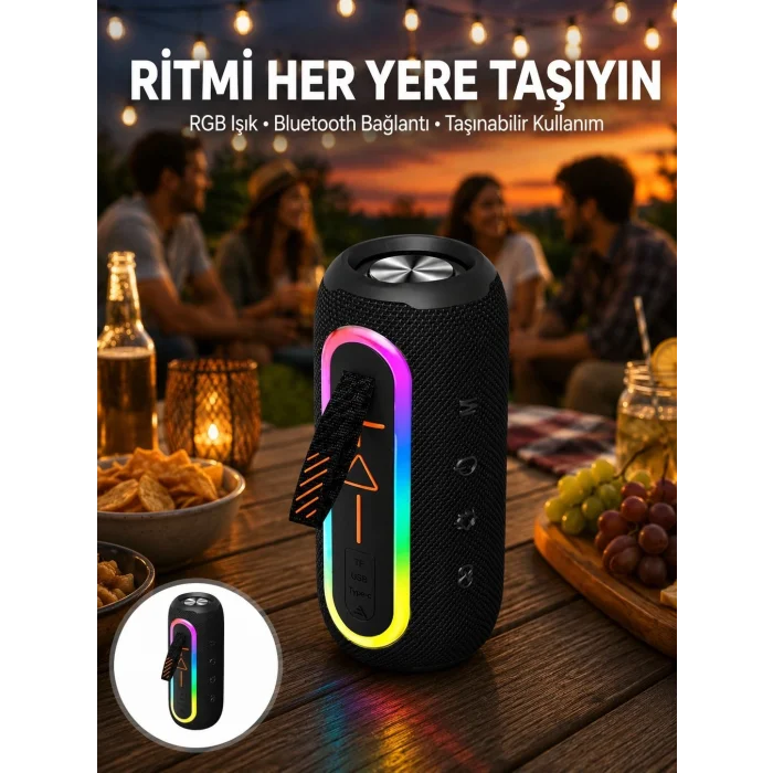 BUĞZ Kablosuz Bluetooth Hoparlör Taşınabilir Çoklu Bağlantılı Özelliği Yeni Nesil