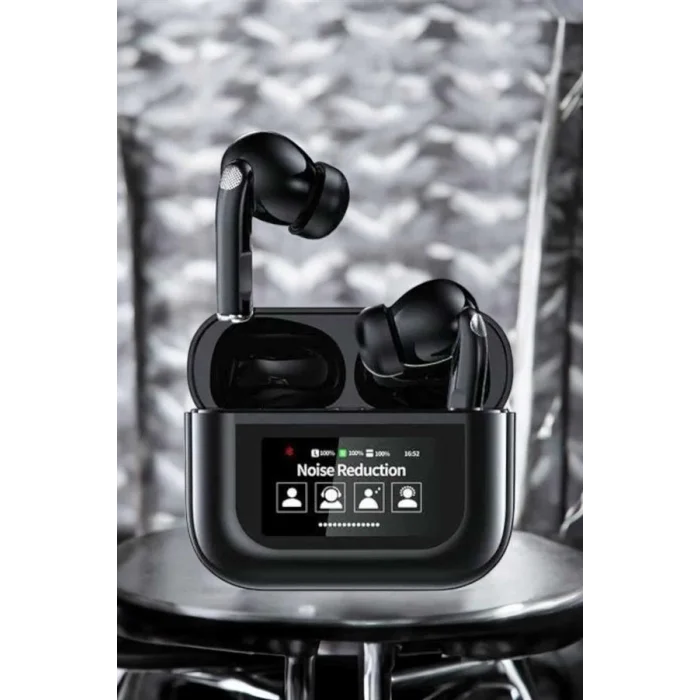  Kablosuz Bluetooth Kulaklık Ekranlı Uzun Şarj Süreli ANC Destekli