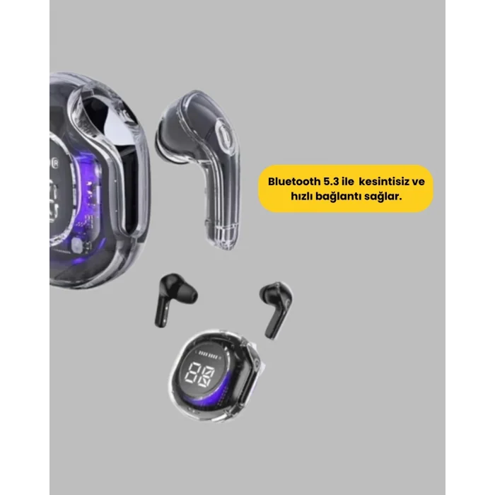 BUĞZ Kablosuz Bluetooth Kulaklık Hifi Ses Kalitesi ve Mikrofonlu
