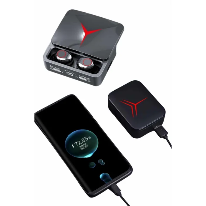 BUĞZ Kablosuz Bluetooth Kulaklık Powerbank Özellikli Göstergeli Hd Mikrofon - BUĞZ