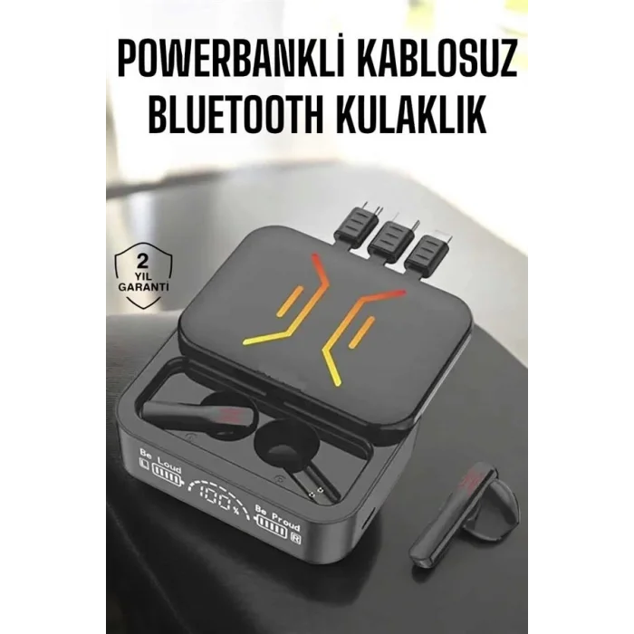  Kablosuz Bluetooth Kulaklık Powerbankli Uzun Pil Ömrü Yüksek Ses Kaliteli
