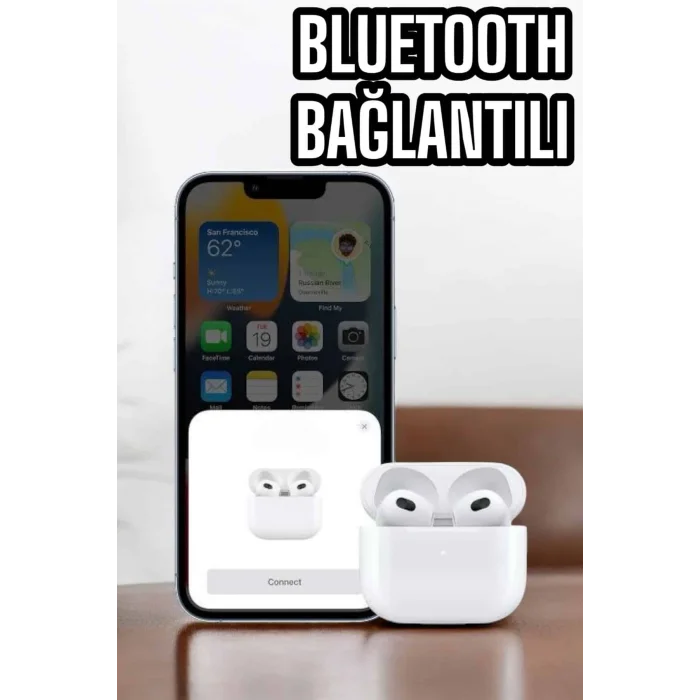 BUĞZ Kablosuz Bluetooth Kulaklık TWS ANC Özelliği Yüksek Ses Kaliteli