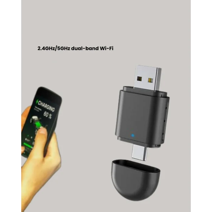 BUĞZ Kablosuz CarPlay Dönüştürücü – Akıllı Tak & Çalıştır Araç Adaptörü