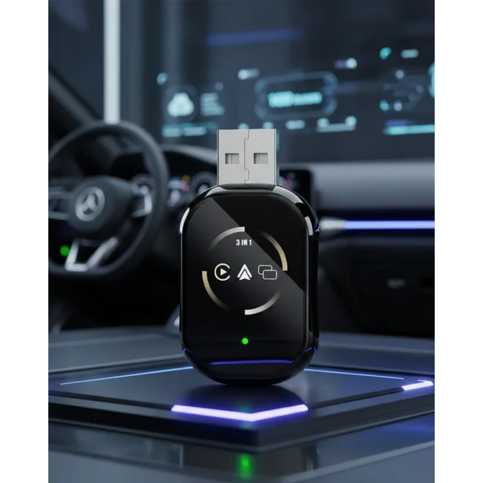 BUĞZ Kablosuz CarPlay ve Android Auto Adaptörü Tak Çalıştır Kullanım