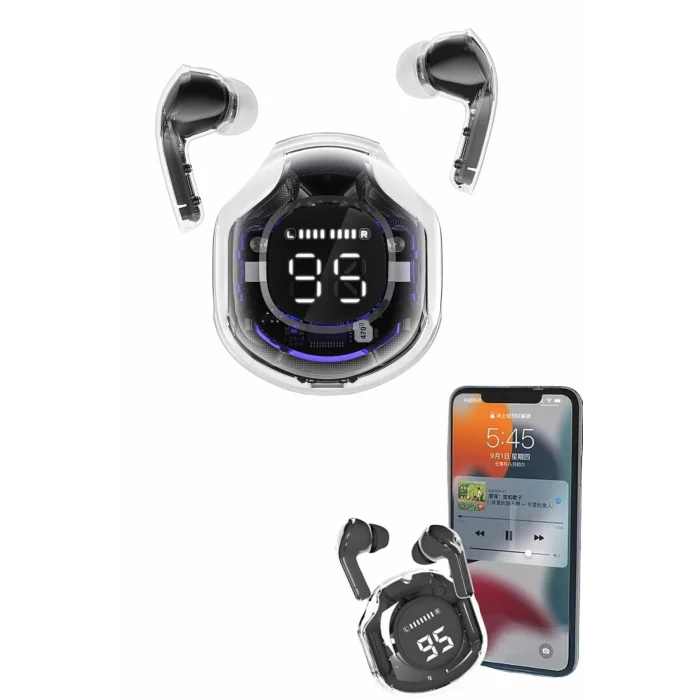 BUĞZ Kablosuz Dijital Göstergeli Powerbanklı IOS ve  Android Uyumlu Gaming Kulaklık - BUĞZ