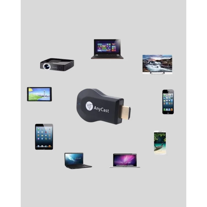 BUĞZ Kablosuz HDMI Görüntü ve Ses Aktarıcı – Anycast M9 Plus Tak-Çalıştır TV Adaptörü