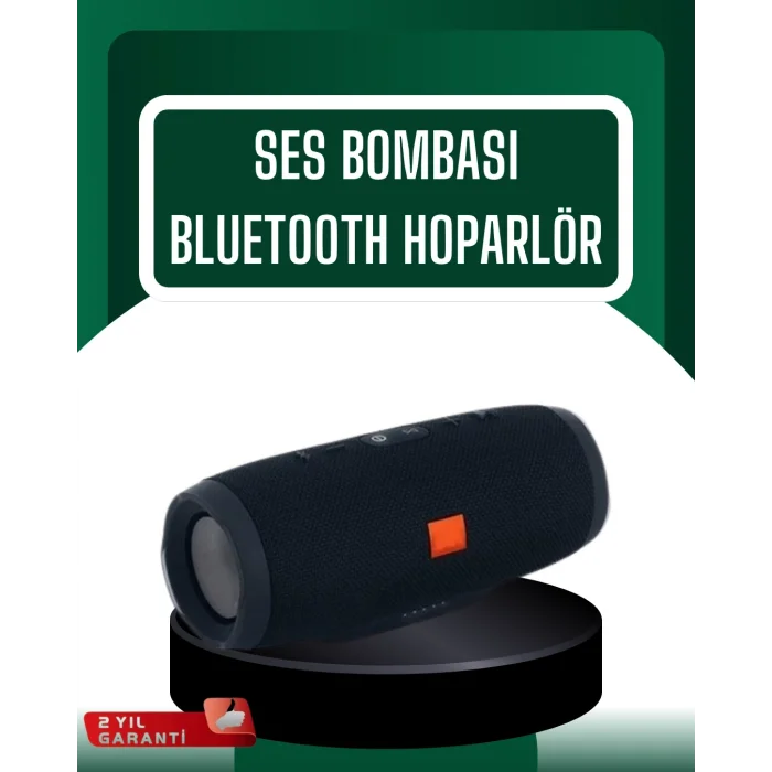 BUĞZ Kablosuz Hoparlör 12 Saat Çalma Süresi USB AUX TF Kart Destekli