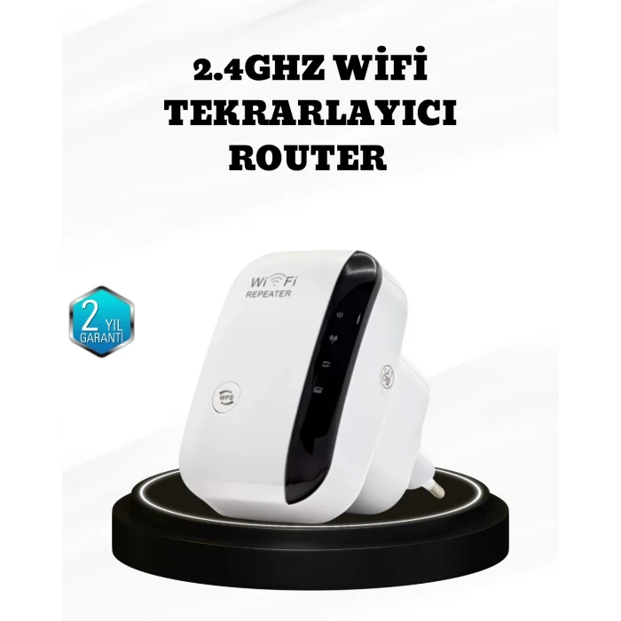 BUĞZ Kablosuz İnternet Genişletici 2.4GHz WiFi Repeater Kolay Kurulumlu