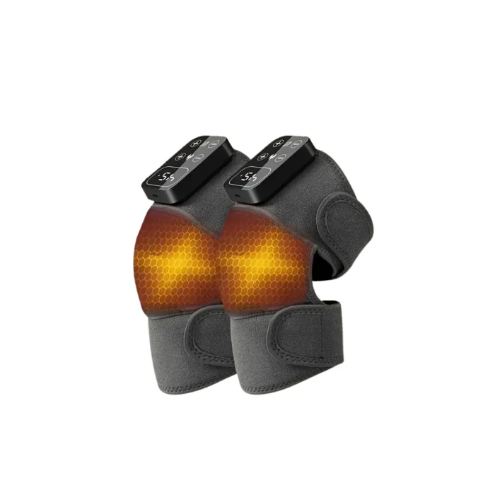 BUĞZ Kablosuz Isıtmalı Diz Omuz Masaj Cihazı Titreşimli Eklem Masaj Bandı 2li Set