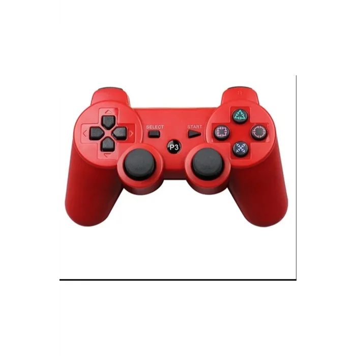 BUĞZ Kablosuz joystick kırmızı renk hızlı şarj özellikli Playstation 3 uyumlu 1 yıl garantili