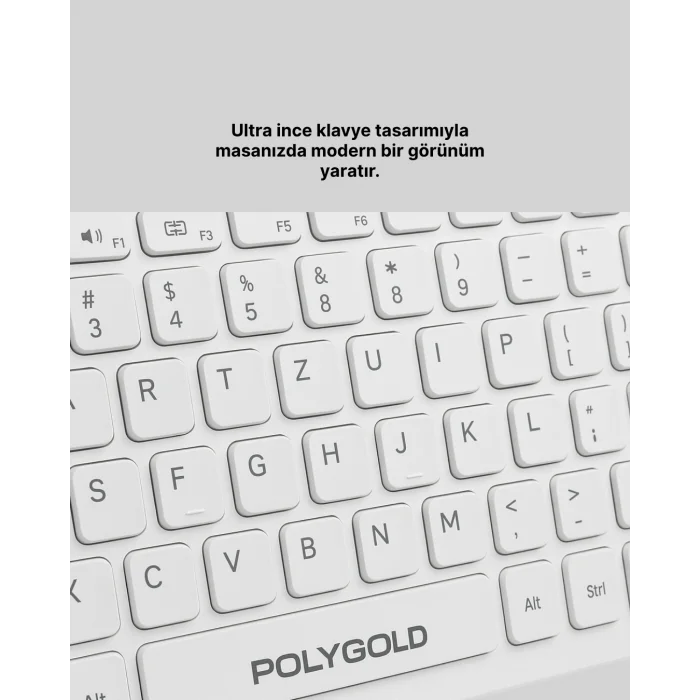 BUĞZ Kablosuz Klavye Mouse Takımı - Ergonomik, Sessiz ve Enerji Tasarruflu - BUĞZ