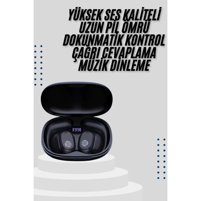  Kablosuz Küpeli Kulaklık Aktif Gürültü Önleyici Dokunmatik Kontrol