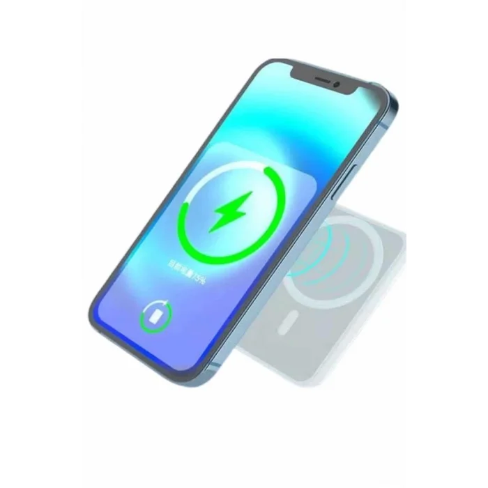  Kablosuz Magsafe Hızlı Şarj 5.000 mah Kablosuz Şarj Cihazı