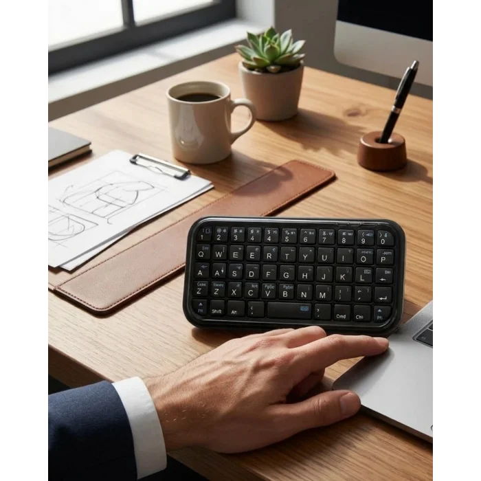 BUĞZ Kablosuz Mini Bluetooth Klavye Telefon Tablet PC Uyumlu