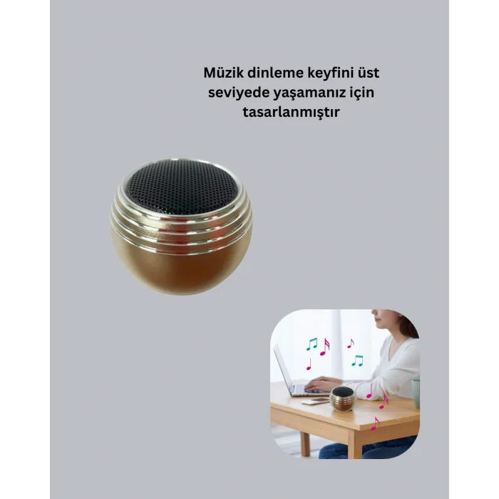 BUĞZ Kablosuz Mini Hoparlör Şarjlı TWS Destekli Kompakt Ses Sistemi Yeni Nesil