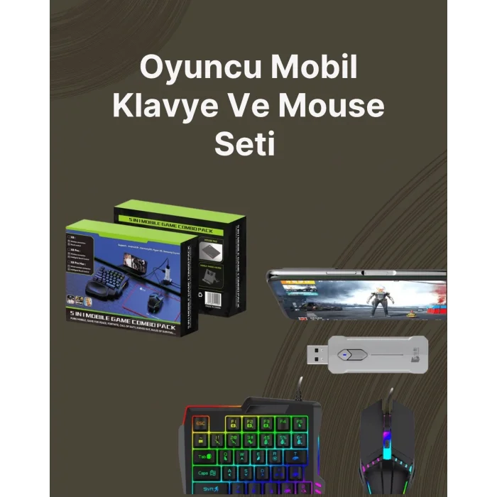  Kablosuz Mobil Oyun Kiti – 5 Parça Tam Set