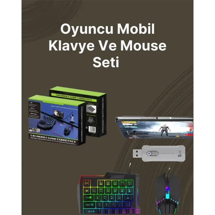  Kablosuz Mobil Oyun Kiti – 5 Parça Tam Set