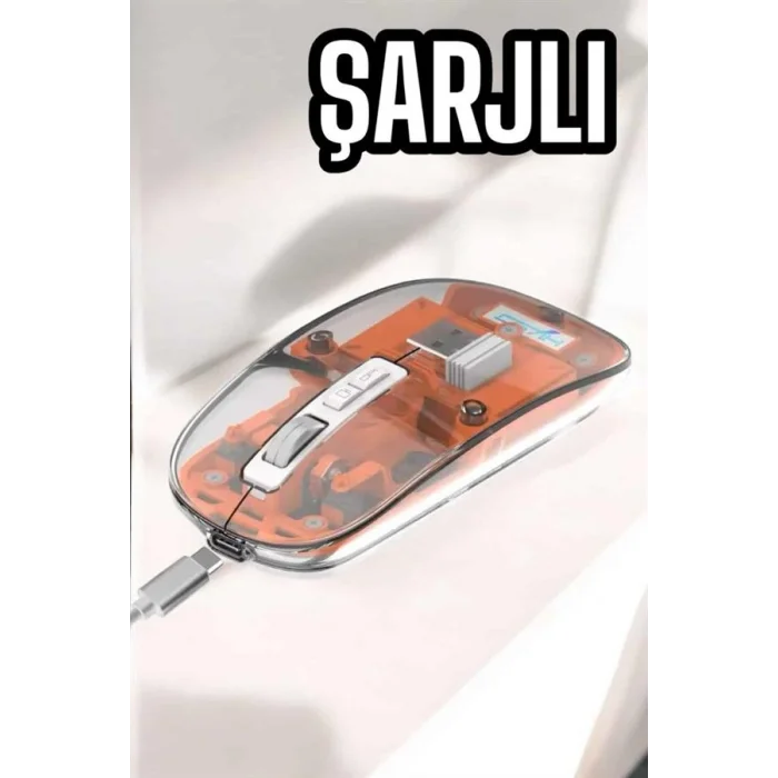 BUĞZ Kablosuz Mouse Fare 5.0 Bluetooth Bağlantılı USB Girişli - BUĞZ