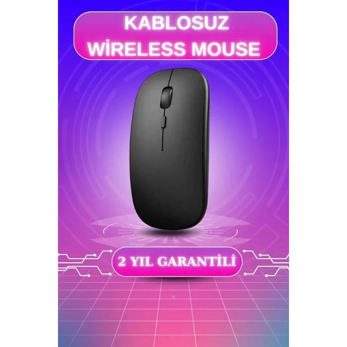  Kablosuz Mouse Fare Şarjlı Bluetooth Wireless Çift Modlu Sessiz