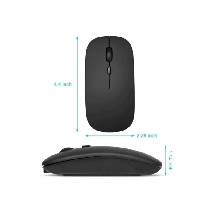  Kablosuz Mouse Fare Şarjlı Bluetooth Wireless Çift Modlu Sessiz